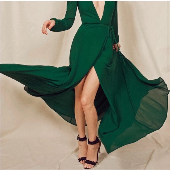 Reformation Milan Herra Carnation dress Maxi USA XS fits small as well - Picture 6 of 11